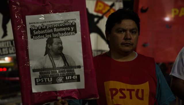 Libertad a Daniel Ruíz, dirigente del PSTU encarcelado por luchar contra la reforma previsional
