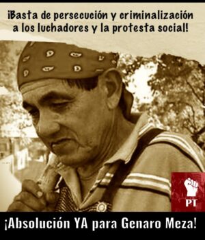 Basta de persecución y criminalización de la lucha popular