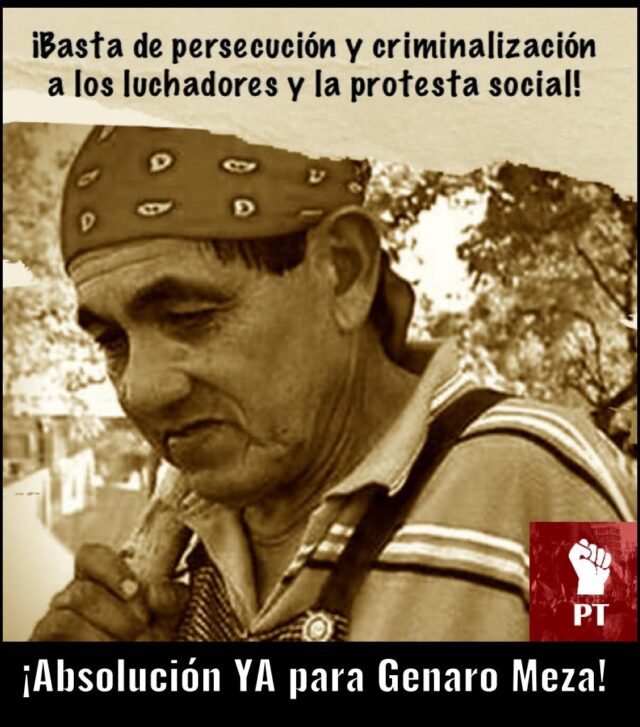 Basta de persecución y criminalización de la lucha popular