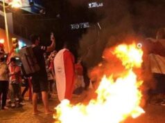 ¡Abajo el gobierno de Mario Abdo! ¡Abajo el mafioso de Cartes y su gavilla!